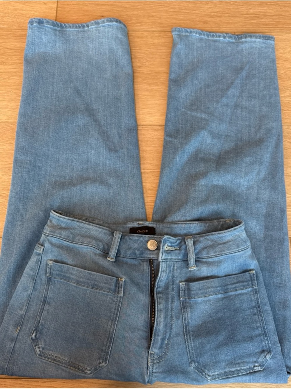 Quince Light Blue Straight Leg Jeans
